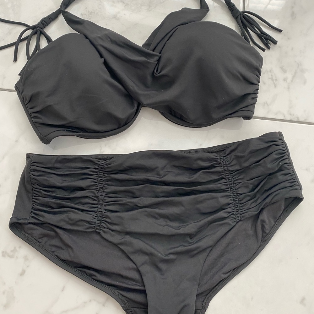 Seafolly Wrap front bikini And high waist bottom